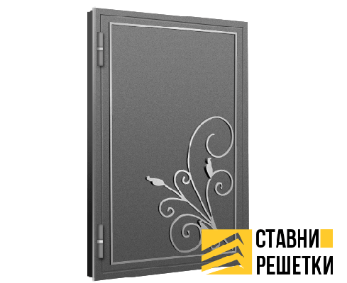 Ставни глухие однопольные с ковкой ГС-17