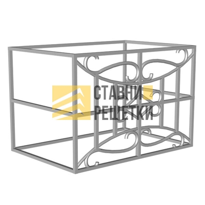 Решетка экран с ковкой на кондиционер РКЗ-05