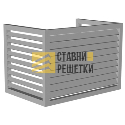 Решетка экран с ламелями на кондиционер РКЗ-14