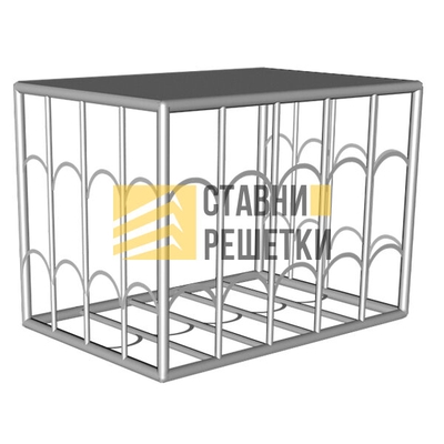 Решетка с коваными деталями на кондиционер РКЗ-12