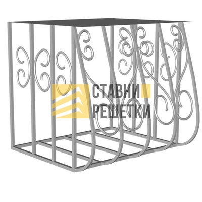 Решетка с коваными элементами для кондиционера РКЗ-10