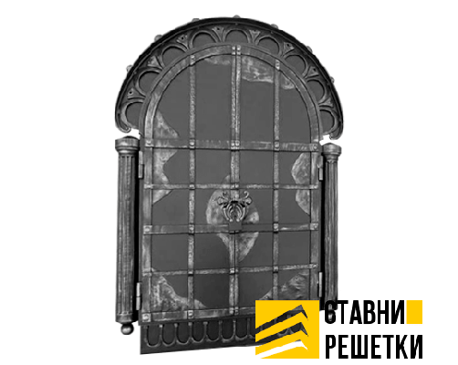 Ставни глухие двупольные декоративные ГС-14