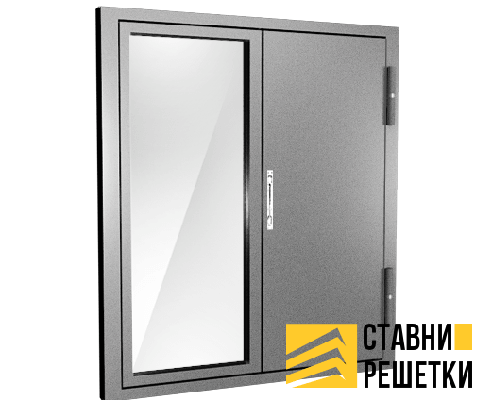 Глухие ставни со стеклопакетом ГС-19