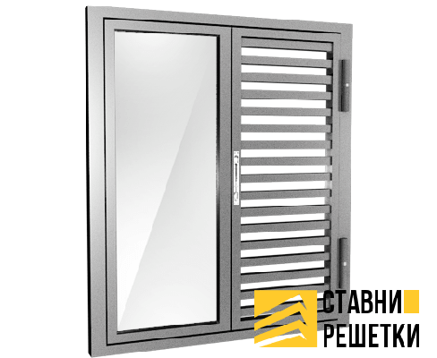 Ставни жалюзийные со стеклопакетом ЖС-16